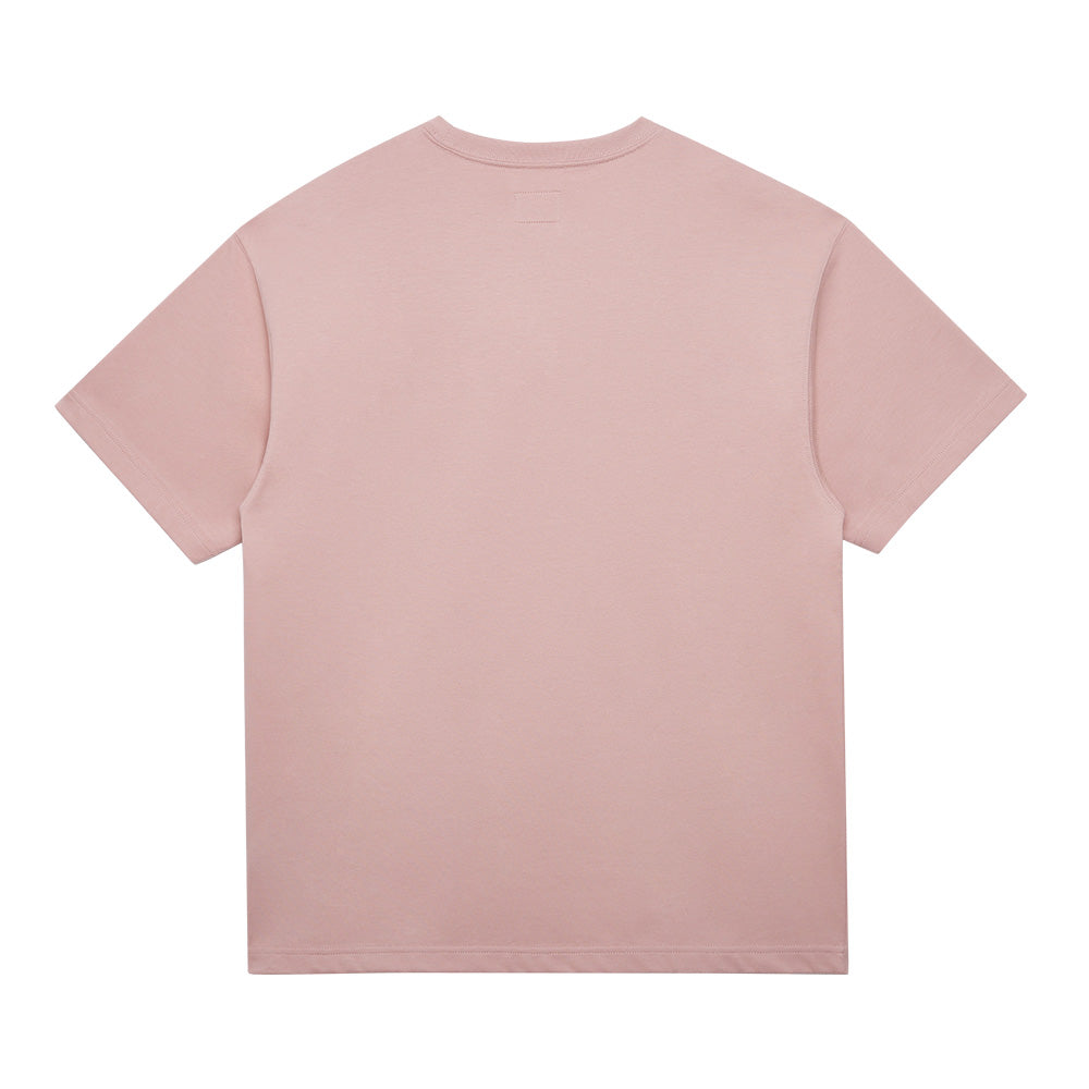 New Era Script Essential Pink Short Sleeve Knit T-Shirt