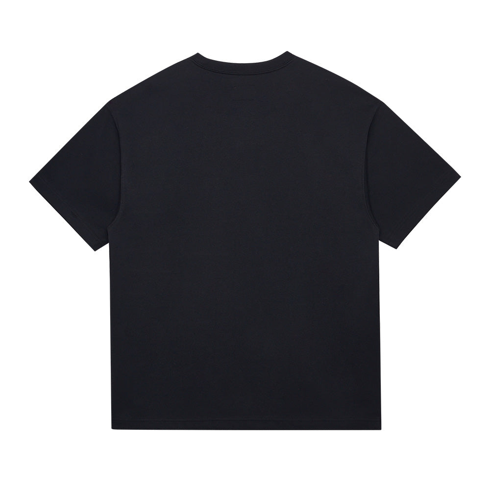 New Era Script Essential Black Short Sleeve Knit T-Shirt