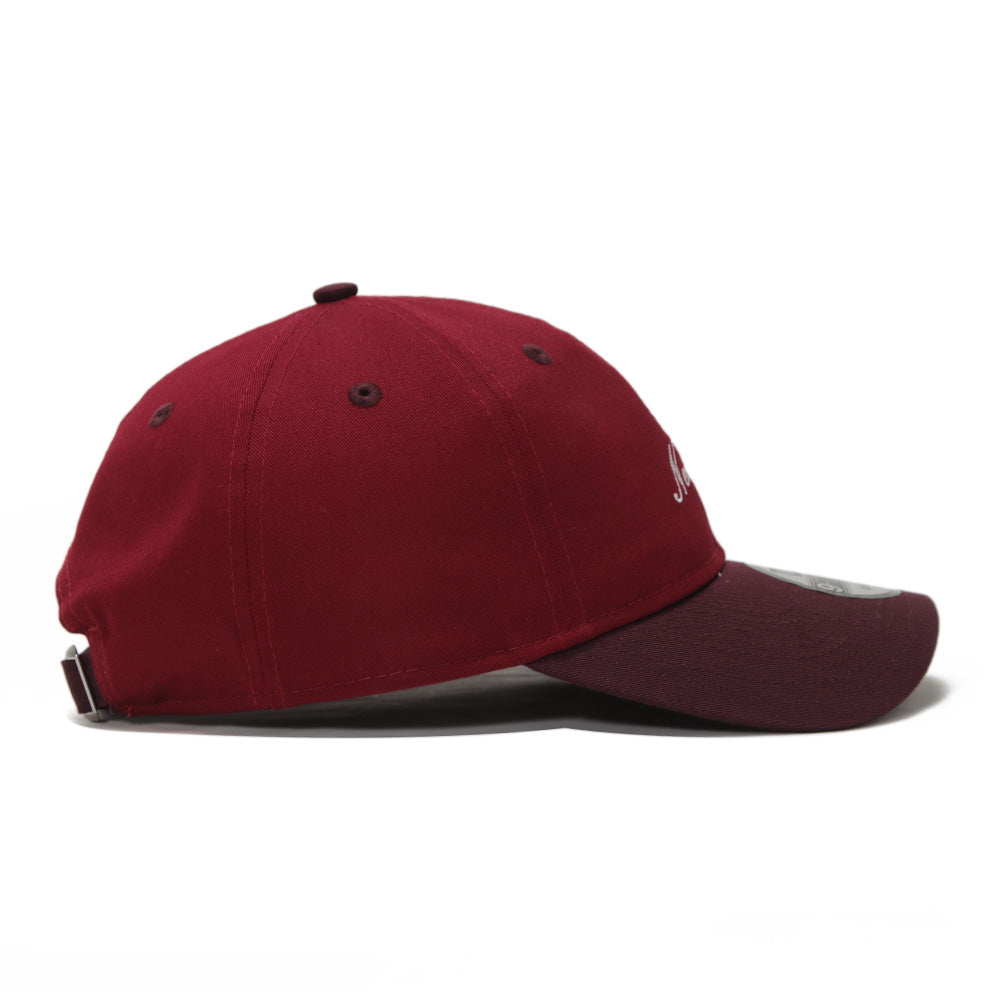 New Era Script Seasonal Core Cardinal on Maroon 9FORTY Unstructured Adjustable Cap