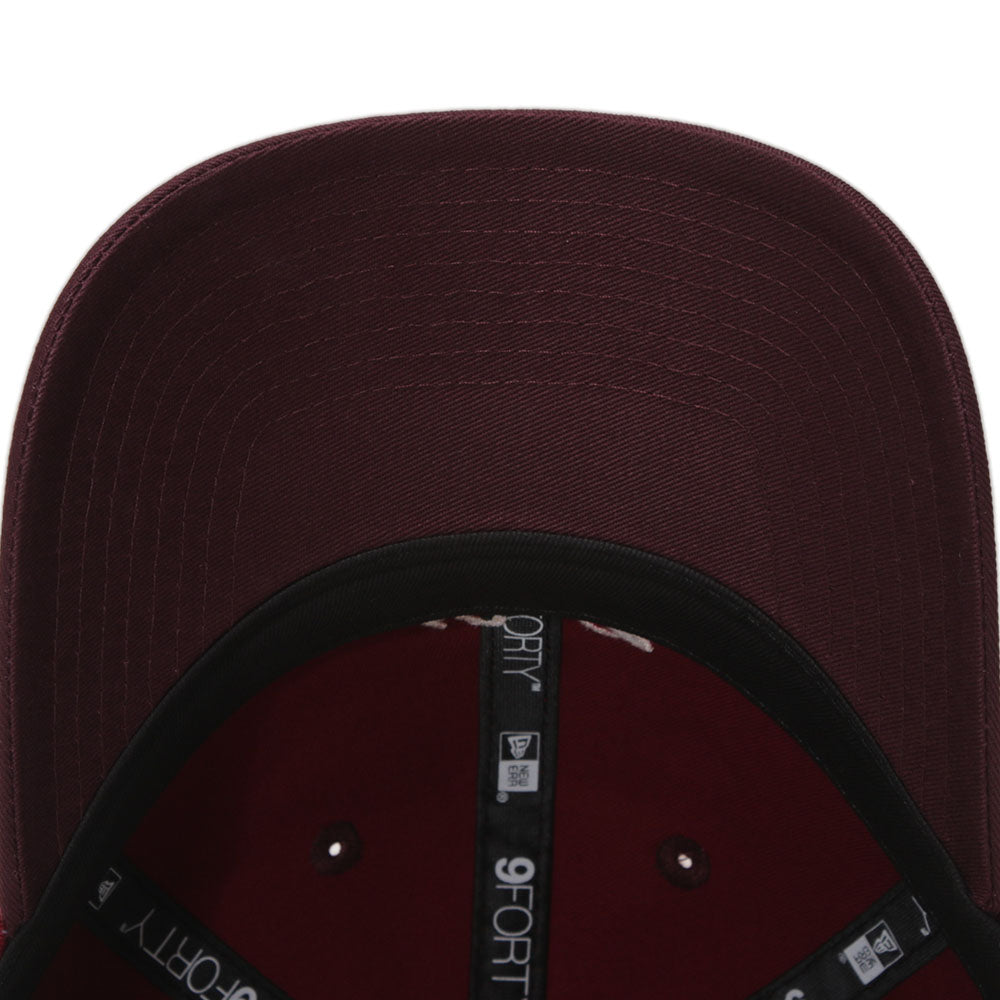 New Era Script Seasonal Core Cardinal on Maroon 9FORTY Unstructured Adjustable Cap