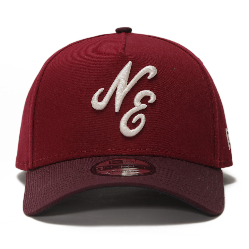 New Era Script Seasonal Core Carinal on Maroon 9FORTY A-Frame Snapback Cap