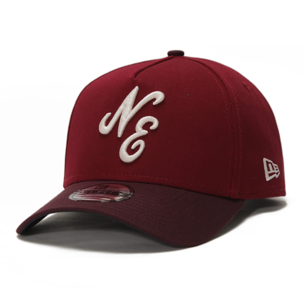 New Era Script Seasonal Core Cardinal on Maroon 9FORTY A-Frame Snapback Cap