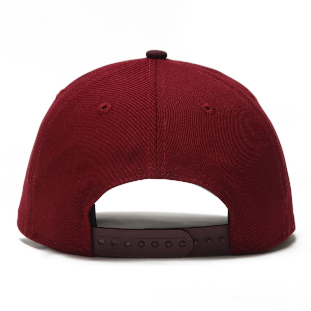 New Era Script Seasonal Core Carinal on Maroon 9FORTY A-Frame Snapback Cap