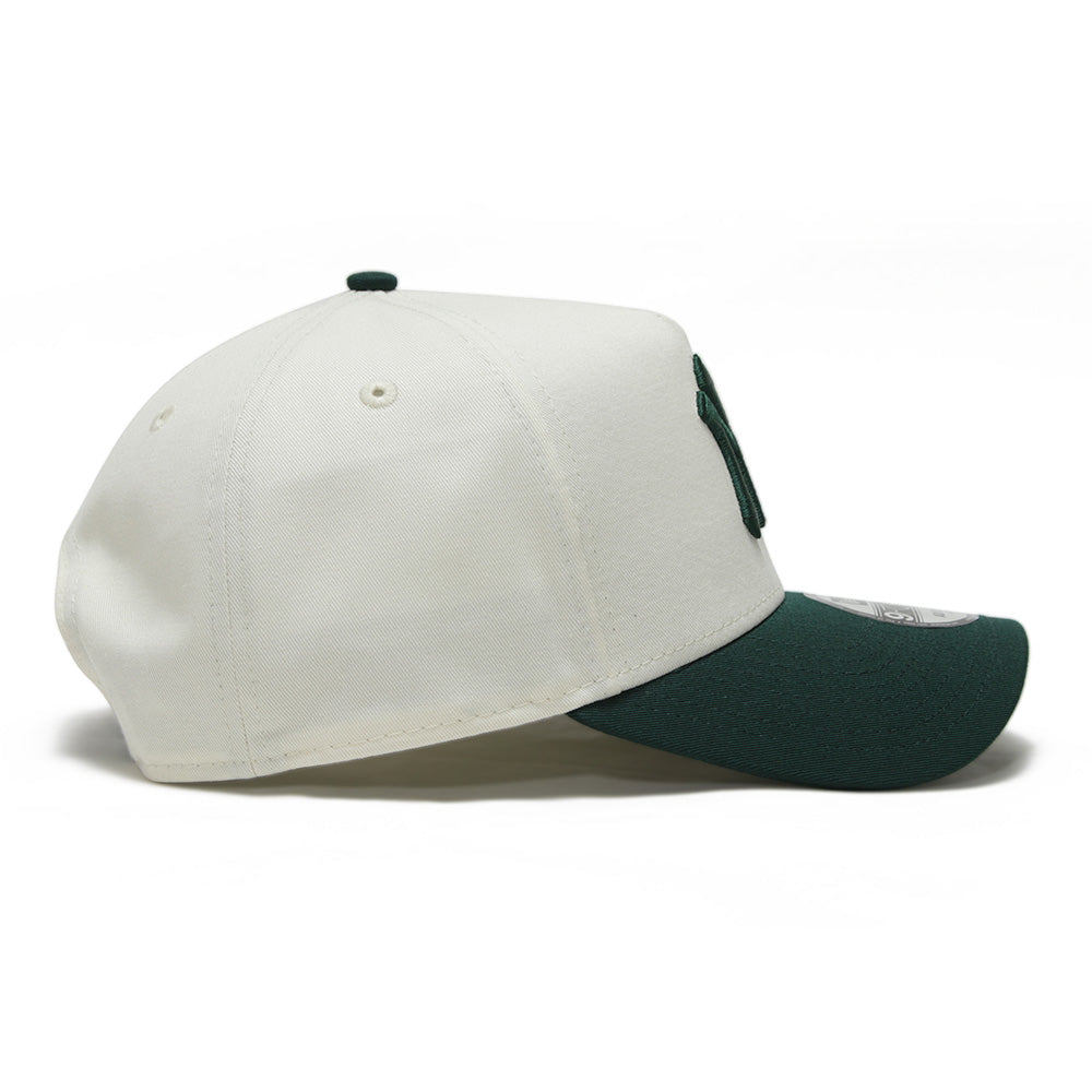 New York Yankees MLB Seasonal Core Chrome White on Dark Green 9FORTY A-Frame Snapback Cap (PH Exclusive)