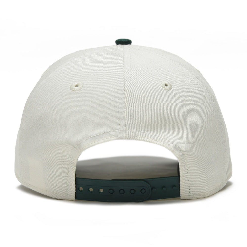 New York Yankees MLB Seasonal Core Chrome White on Dark Green 9FORTY A-Frame Snapback Cap (PH Exclusive)