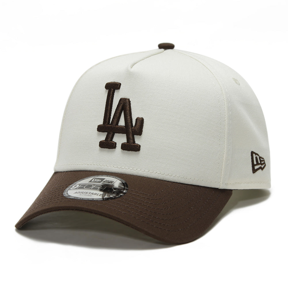 Los Angeles Dodgers MLB Seasonal Core Chrome white on Walnut 9FORTY A-Frame Snapback Cap (PH Exclusive)