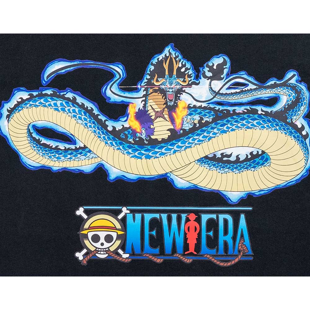 New Era x One Piece Gear 5 Kaido Dargon Black Oversized Short Sleeve T-Shirt