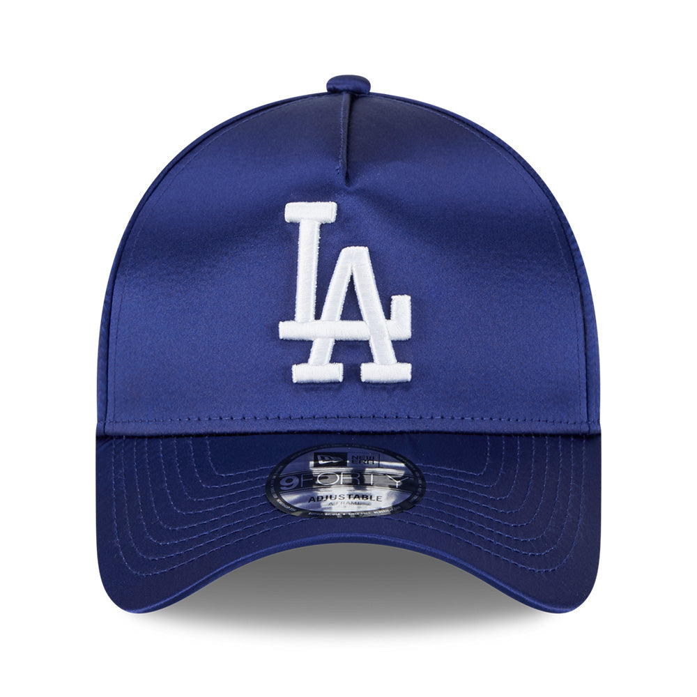 New Era Los Angeles Dodgers Satin Cooperstown Dark Royal 9FORTY A-Frame Snapback Cap