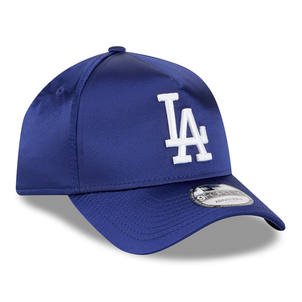 New Era Los Angeles Dodgers Satin Cooperstown Dark Royal 9FORTY A-Frame Snapback Cap