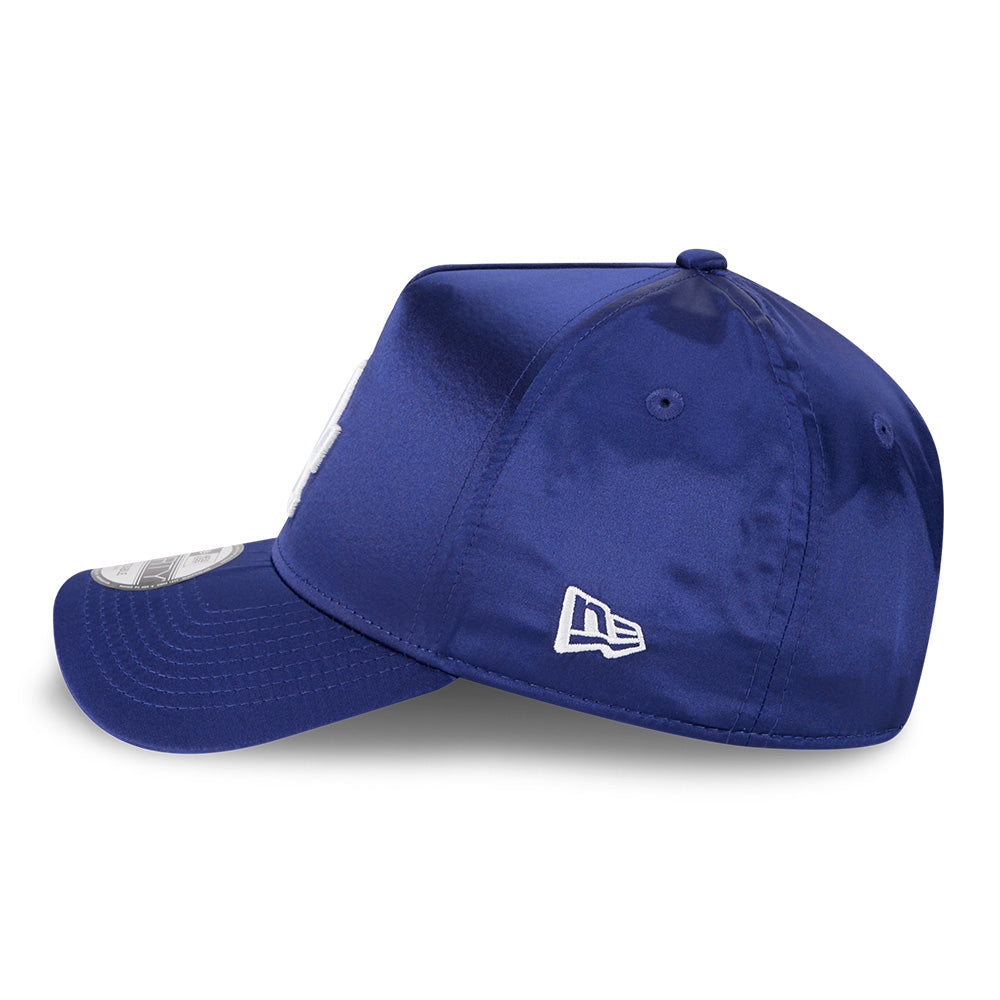 New Era Los Angeles Dodgers Satin Cooperstown Dark Royal 9FORTY A-Frame Snapback Cap