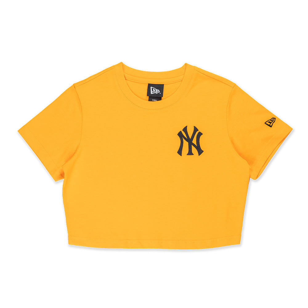 New Era New York Yankees MLB Color Era Papaya Orange Women Crop Top T-Shirt