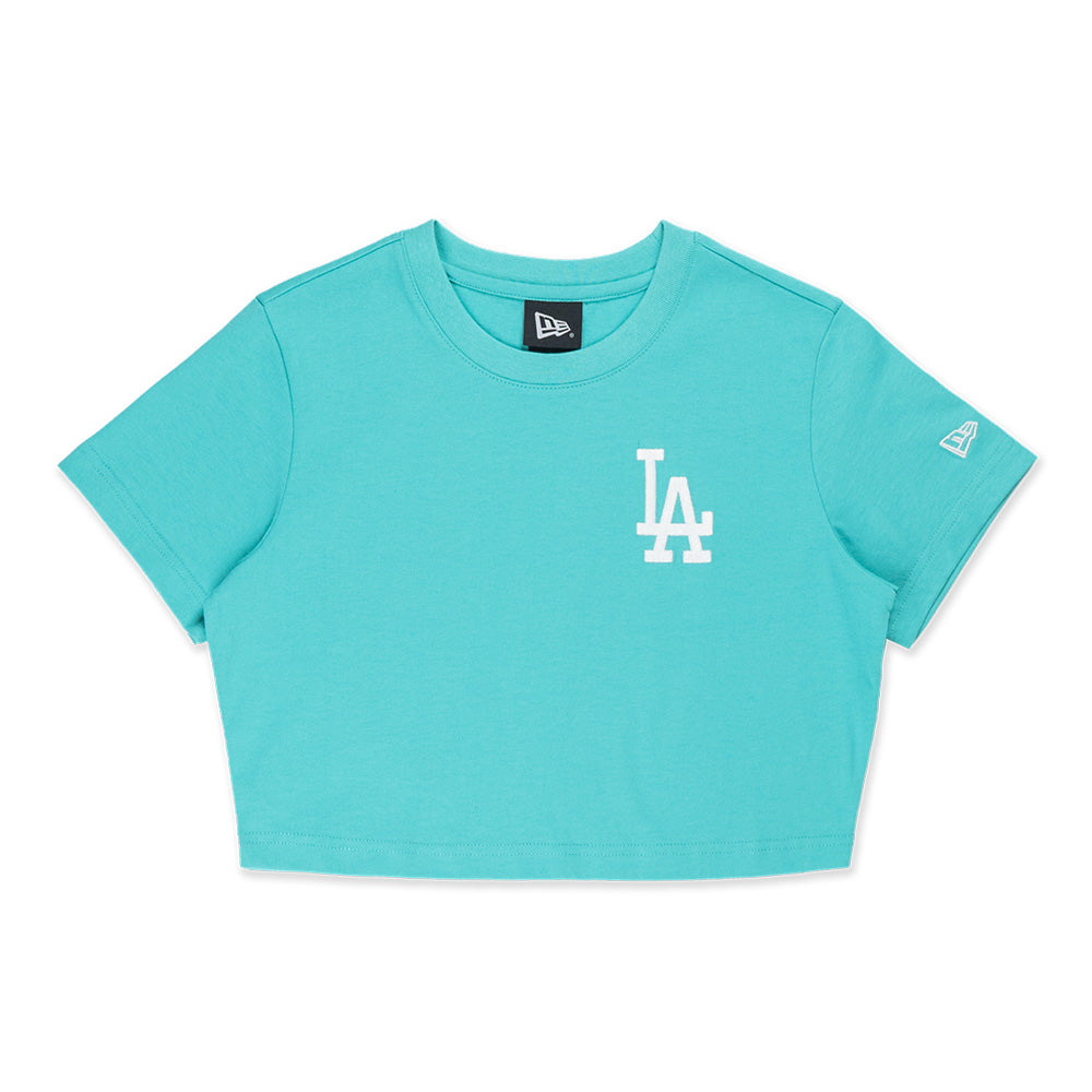 New Era Los Angeles Dodgers MLB Color Era Arctic Teal Women Crop Top T-Shirt