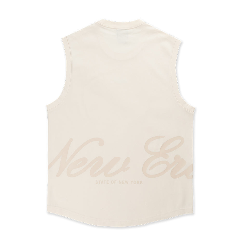 New Era Script Basic Chrome White Tank Top