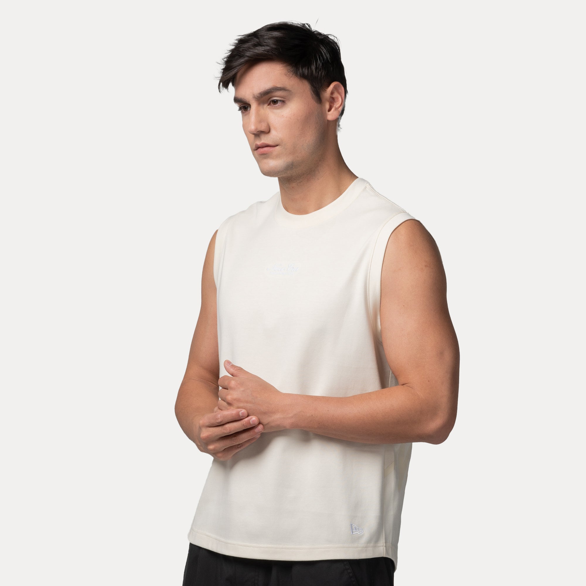 New Era Script Basic Chrome White Tank Top