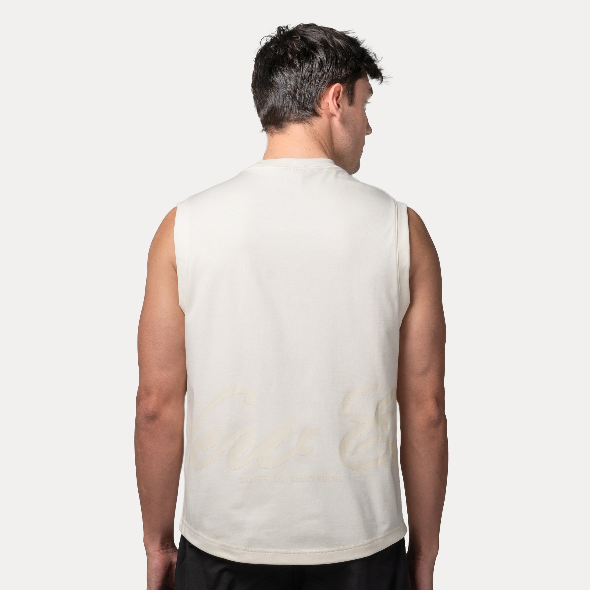 New Era Script Basic Chrome White Tank Top