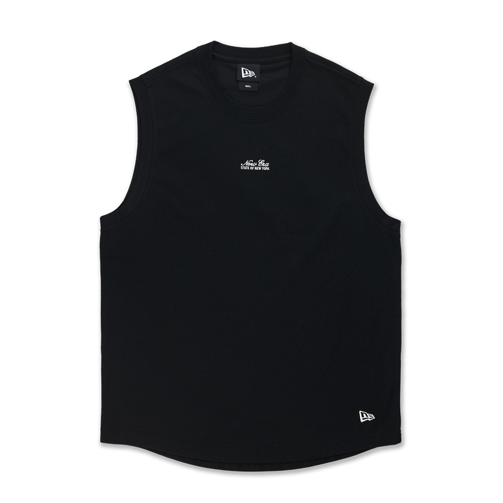 New Era Basic Script Black Tank Top