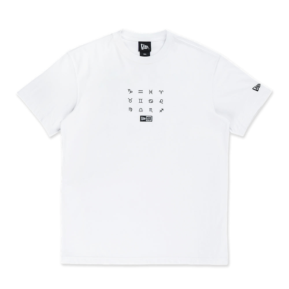 New Era Horoscope Horizons White Short Sleeve T-Shirt