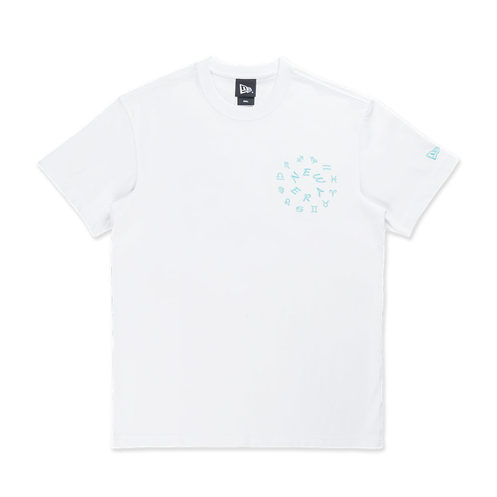 New Era Horoscope Horizons Circle White Short Sleeve T-Shirt