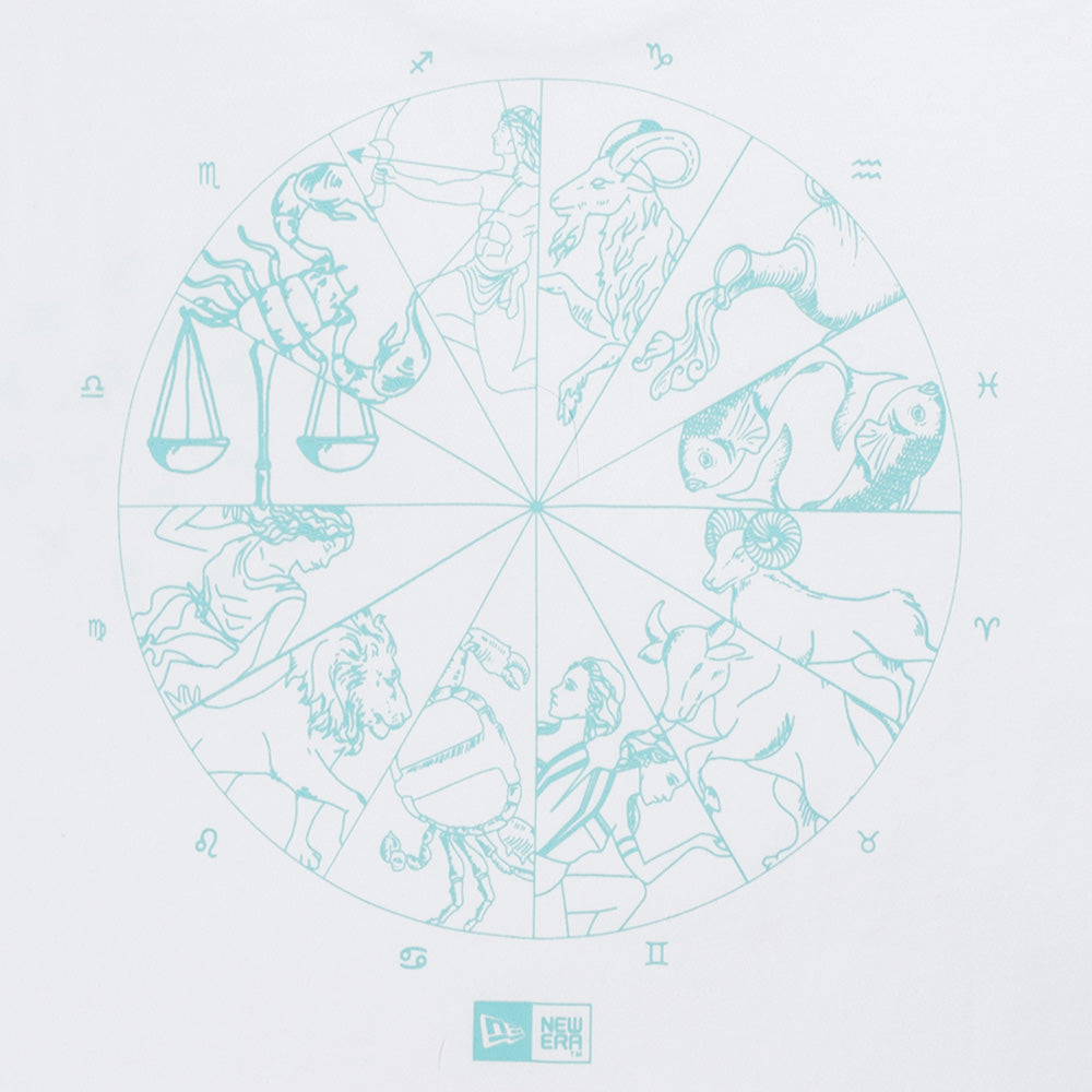 New Era Horoscope Horizons Circle White Short Sleeve T-Shirt