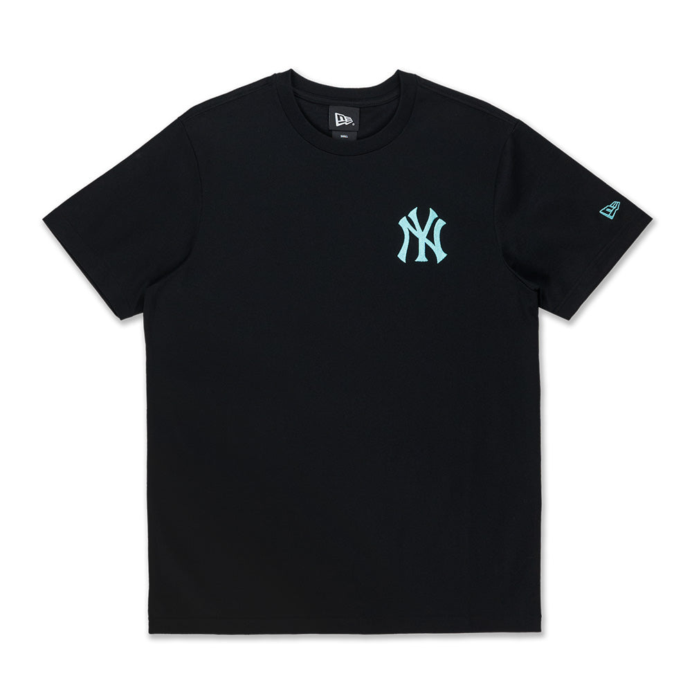 New Era New York Yankees MLB Color Era Black Teal Short Sleeve T-Shirt