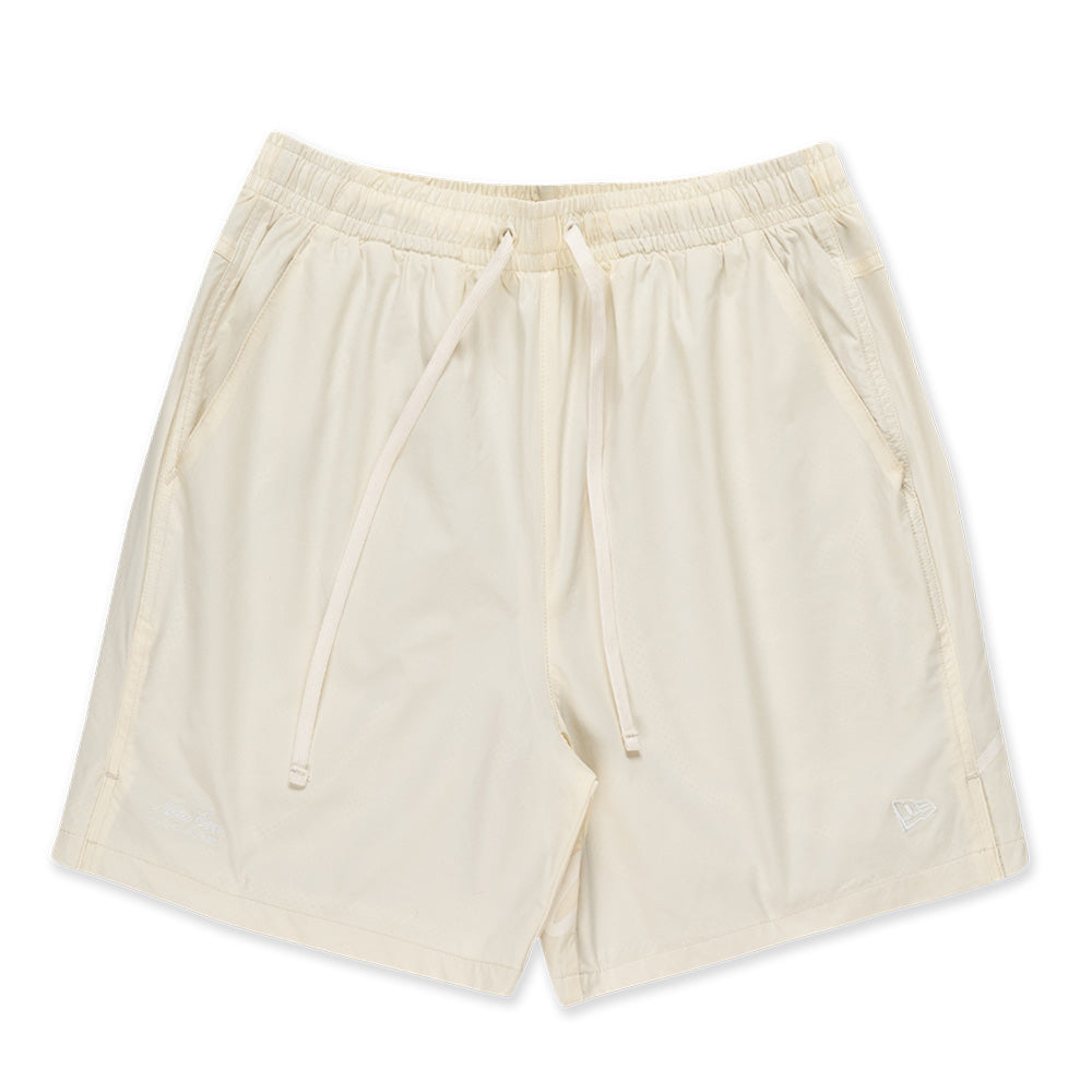 New Era Script Basic Chrome White Woven Shorts