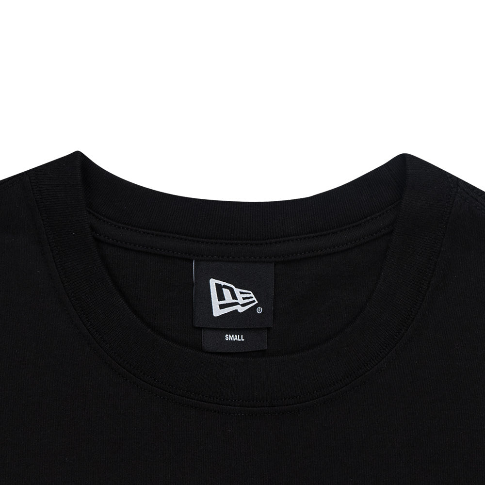 New Era Basic Script Black Oversized Short Sleeve T-Shirt