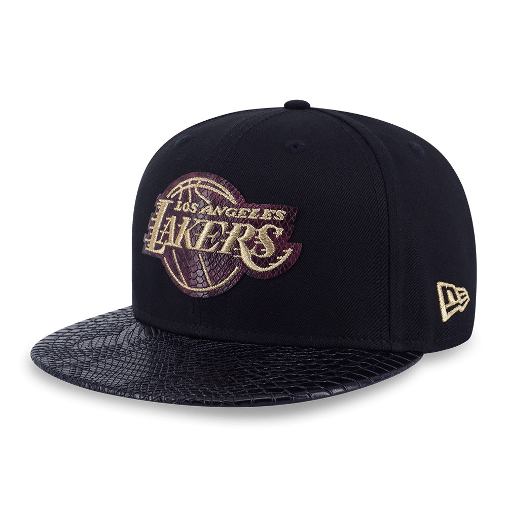 New Era Los Angeles Lakers NBA New Era Year of the Snake Black 9FIFTY Snapback Cap