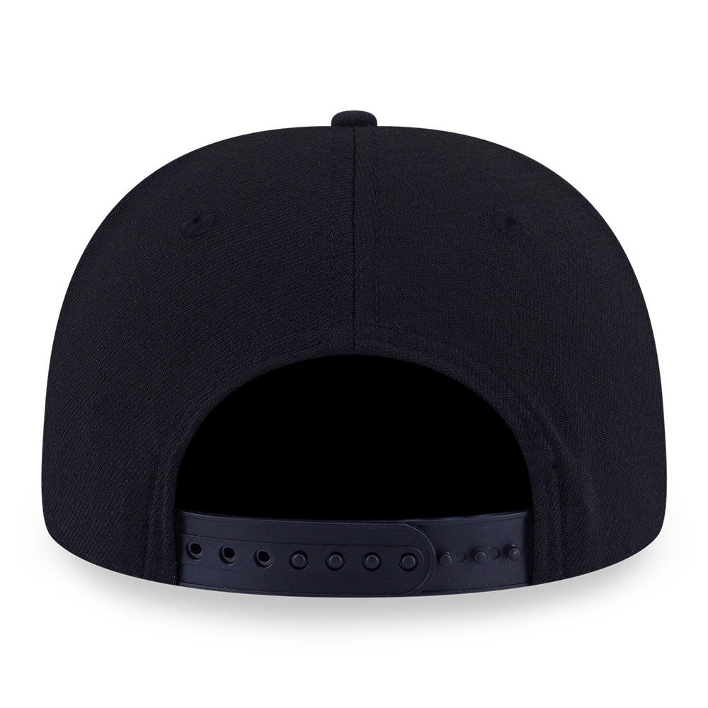 New Era Script Basic Black 9SEVENTY Stretch Snapback Cap