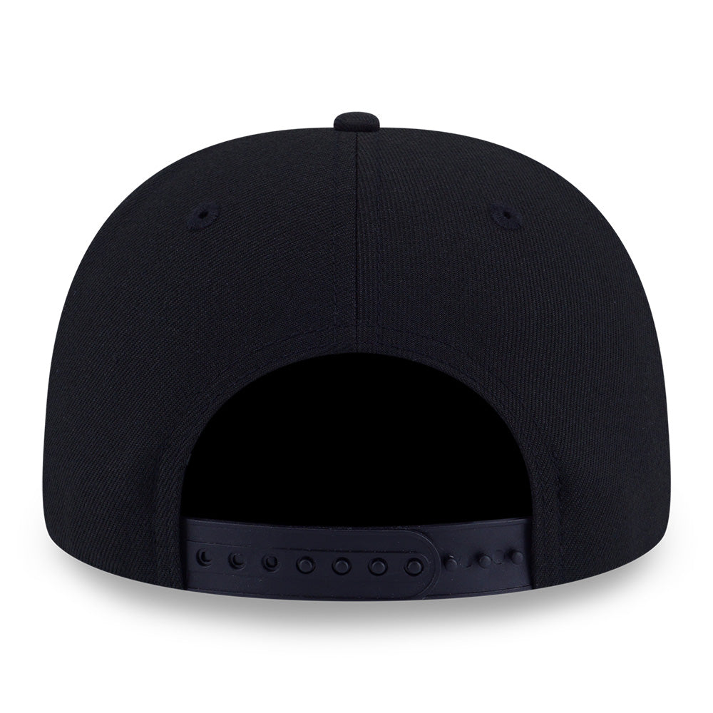 New Era Script Basic Black Chrome White 9FIFTY Snapback Cap