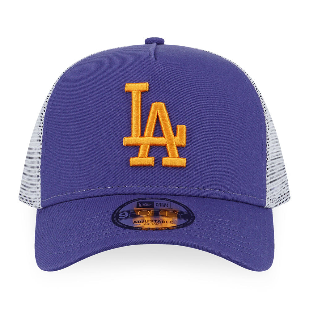 New Era Los Angeles Dodgers MLB color Era Ink Purple 9FORTY A-Frame Trucker Cap