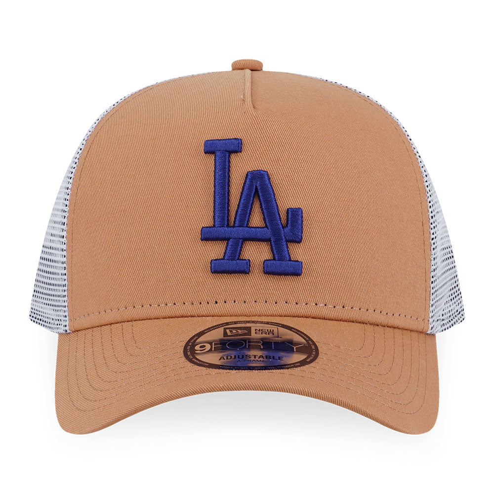 New Era Los Angeles Dodgers MLB Color Era Deep Sand 9FORTY A-Frame Trucker Cap