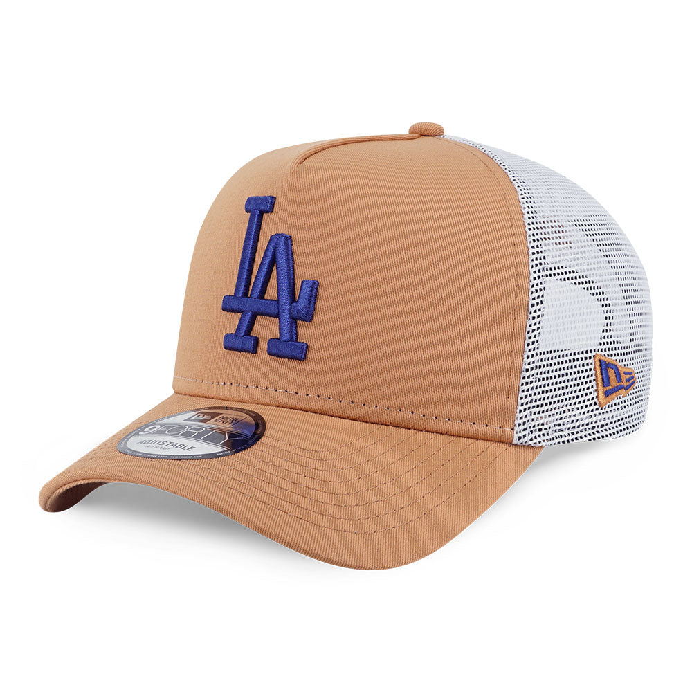 New Era Los Angeles Dodgers MLB Color Era Deep Sand 9FORTY A-Frame Trucker Cap