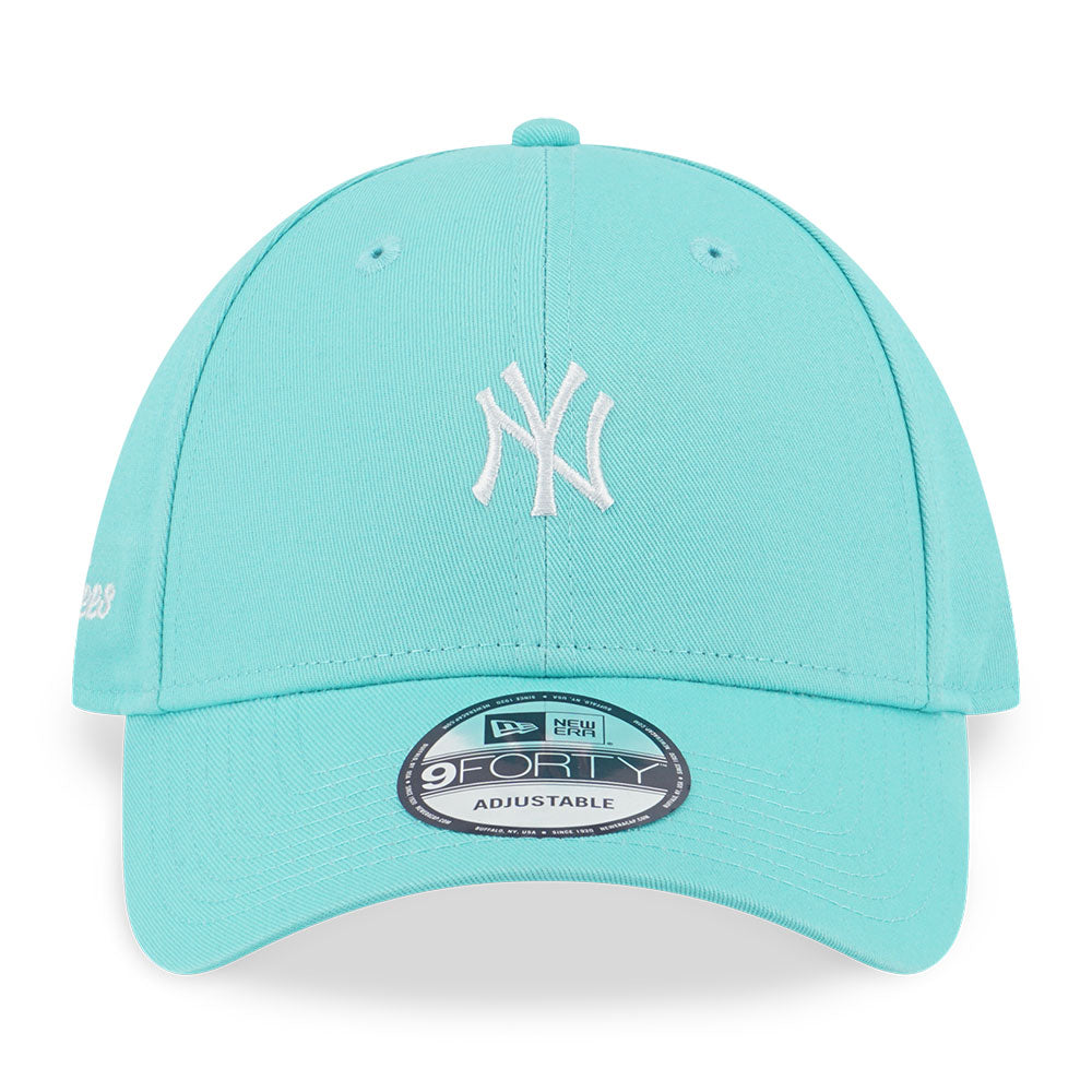 New Era New York Yankees MLB Color Era Mini Logo Arctic Teal 9FORTY Adjustable Cap