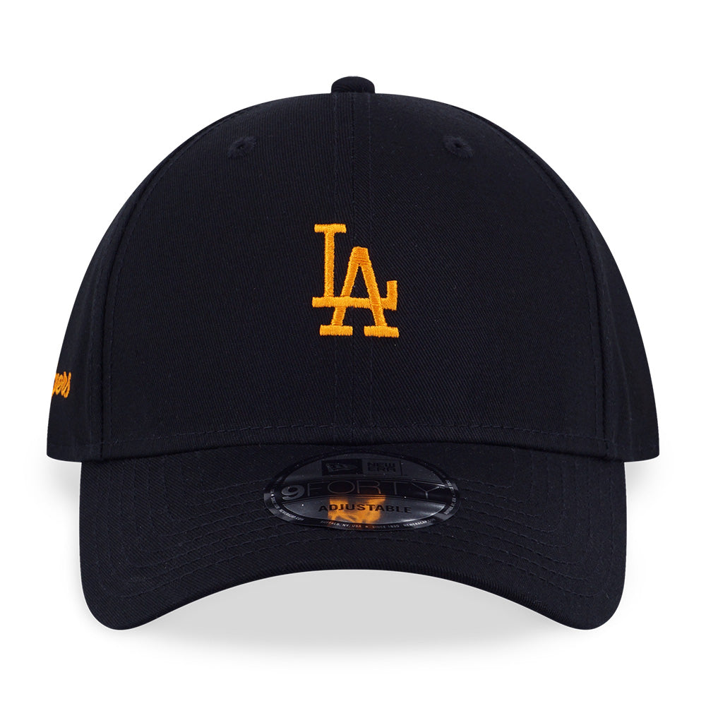 New Era Los Angeles Dodgers MLB Color Era Mini Logo Black Orange 9FORTY Adjustable Cap