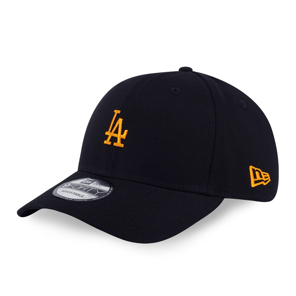 New Era Los Angeles Dodgers MLB Color Era Mini Logo Black Orange 9FORTY Adjustable Cap