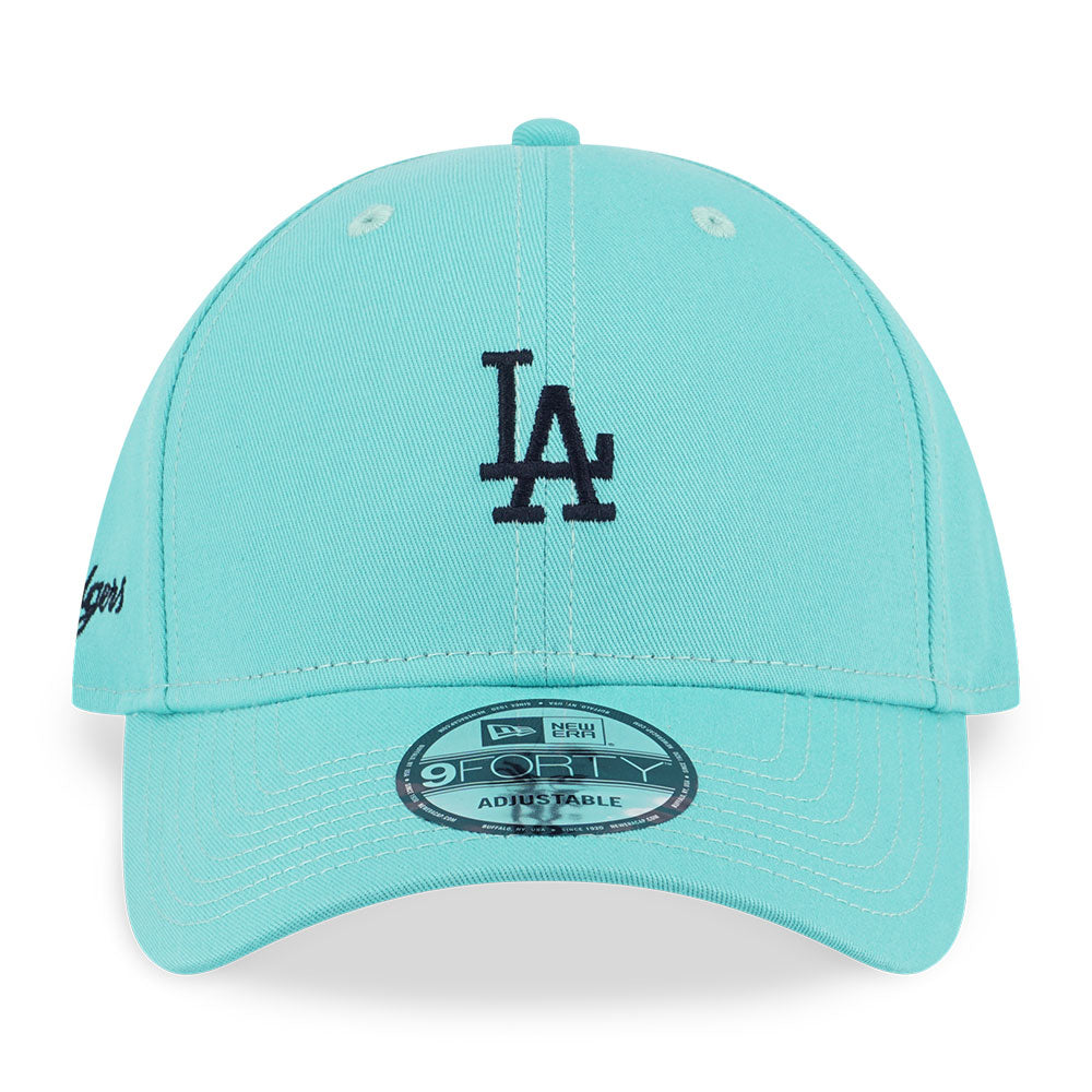 New Era Los Angeles Dodgers MLB Color Era Mini Logo Arctic Teal 9FORTY Adjustable Cap