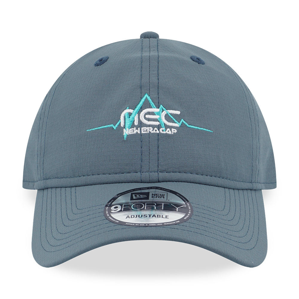 New Era NEC Wordmark Spring Wave Fest Dusty Teal 9FORTY Unstructured Metal Buckle Adjustable Cap