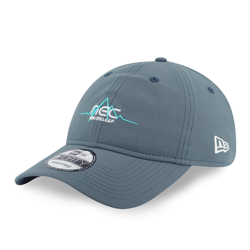 New Era NEC Wordmark Spring Wave Fest Dusty Teal 9FORTY Unstructured Metal Buckle Adjustable Cap