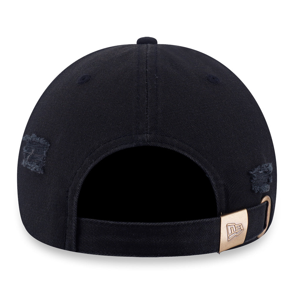 New Era Logo Washed Black 9FORTY Unstructured Adjustable Cap