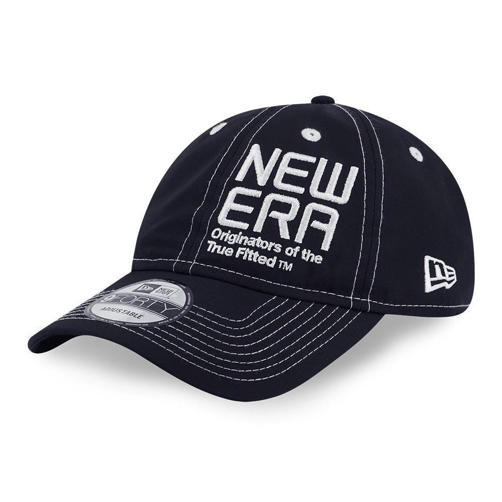 New Era Wordmark City Sport Black 9FORTY Unstructured Adjustable Cap