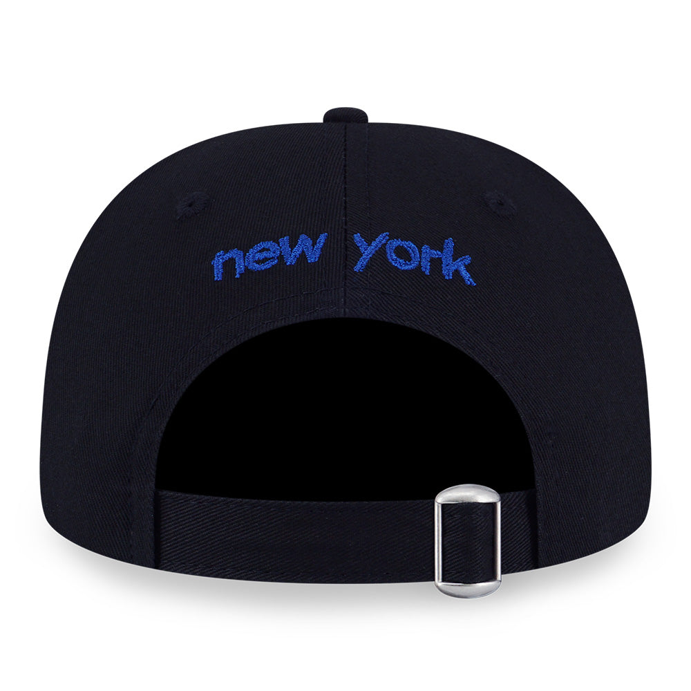 New Era New York Knicks NBA Doodles Black 9FORTY A-Frame Adjustable Cap