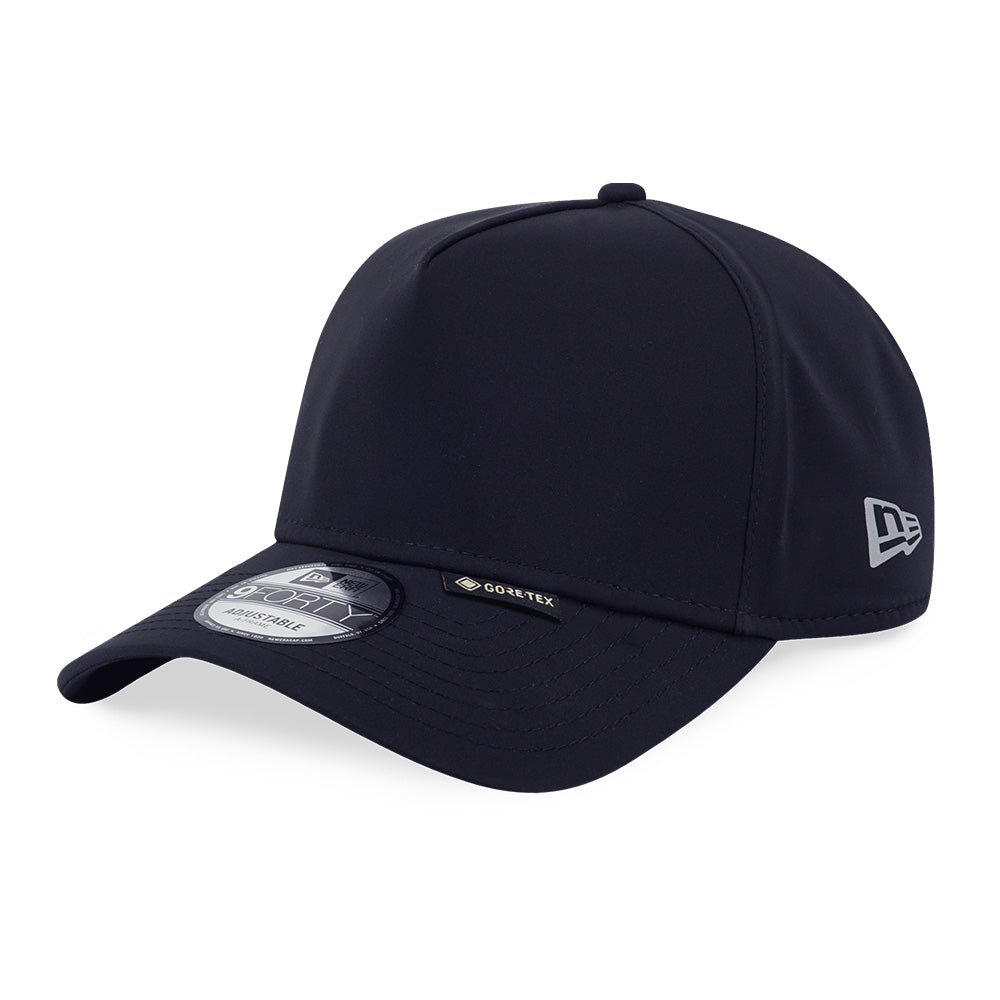 New Era Plain Gore-Tex Black 9FORTY A-Frame Snapback Cap