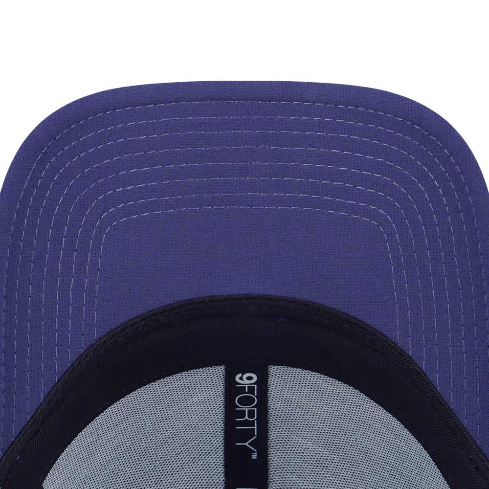 New Era Wordmark Spring Wave Fest Ink Purple 9FORTY Trucker Snapback Cap