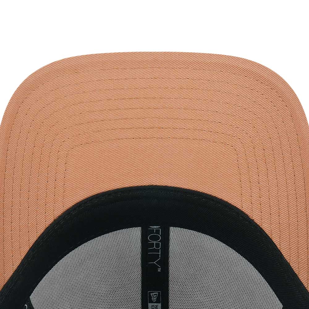 New Era Wordmark White Deep Sand 9FORTY Adjustable Cap