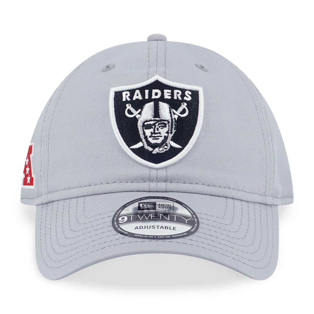 New Era Las Vegas Raiders NFL Essential Dolphine Grey 9TWENTY Adjustable Cap