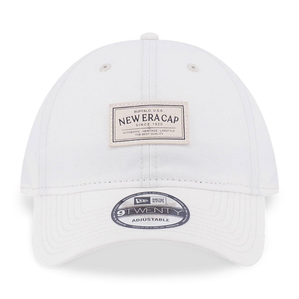 New Era Canvas Ivory 9TWENTY Adjustable Cap