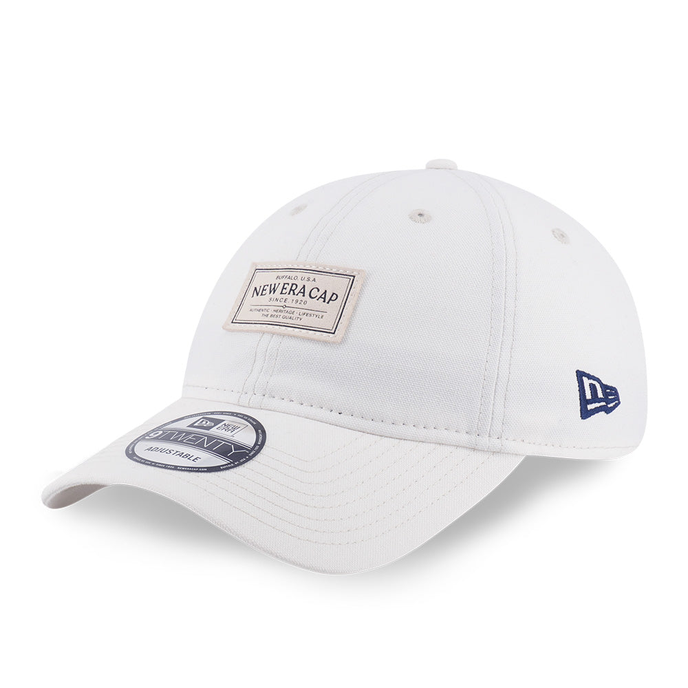 New Era Canvas Ivory 9TWENTY Adjustable Cap