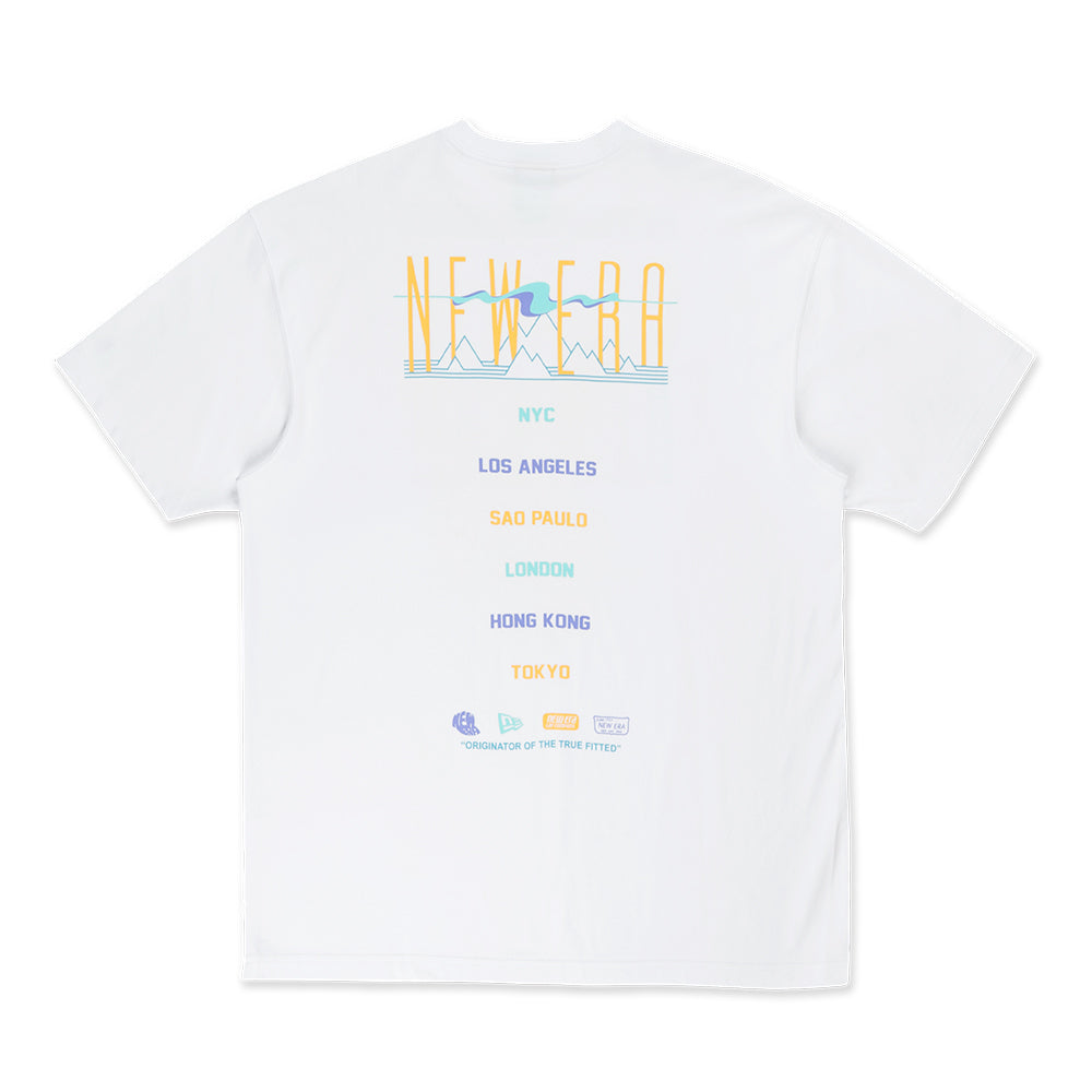 New Era Wordmark Spring Wave Fest White COOLERA Oversized Short Sleeve T-Shirt