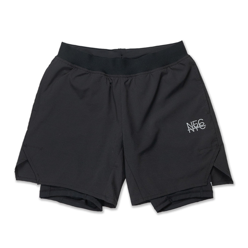 New Era Wordmark City Sport Black Active Layered Shorts