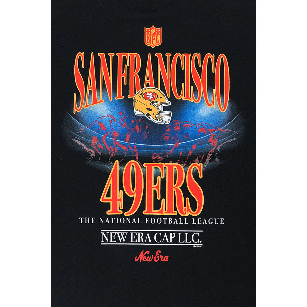 New Era San Francisco 49ers NFL Black Oversized Short Sleeve T-Shirt